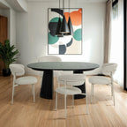 Svendborg Runder Esstisch ø140 cm – Ausziehbar bis 240 cm - Eiche Schwarz - FURNHOUSE