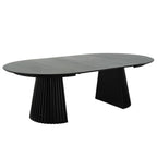 Svendborg Runder Esstisch ø140 cm – Ausziehbar bis 240 cm - Eiche Schwarz - FURNHOUSE