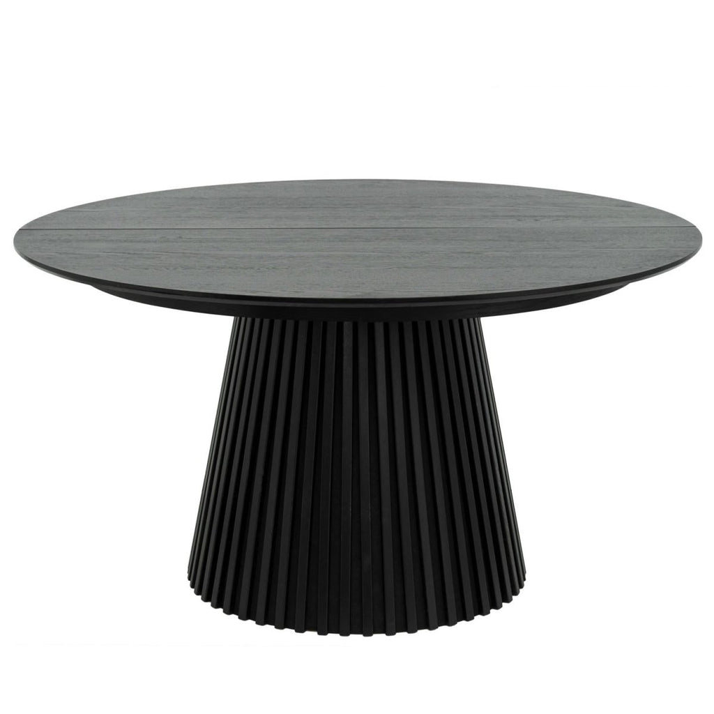 Svendborg Runder Esstisch ø140 cm – Ausziehbar bis 240 cm - Eiche Schwarz - FURNHOUSE
