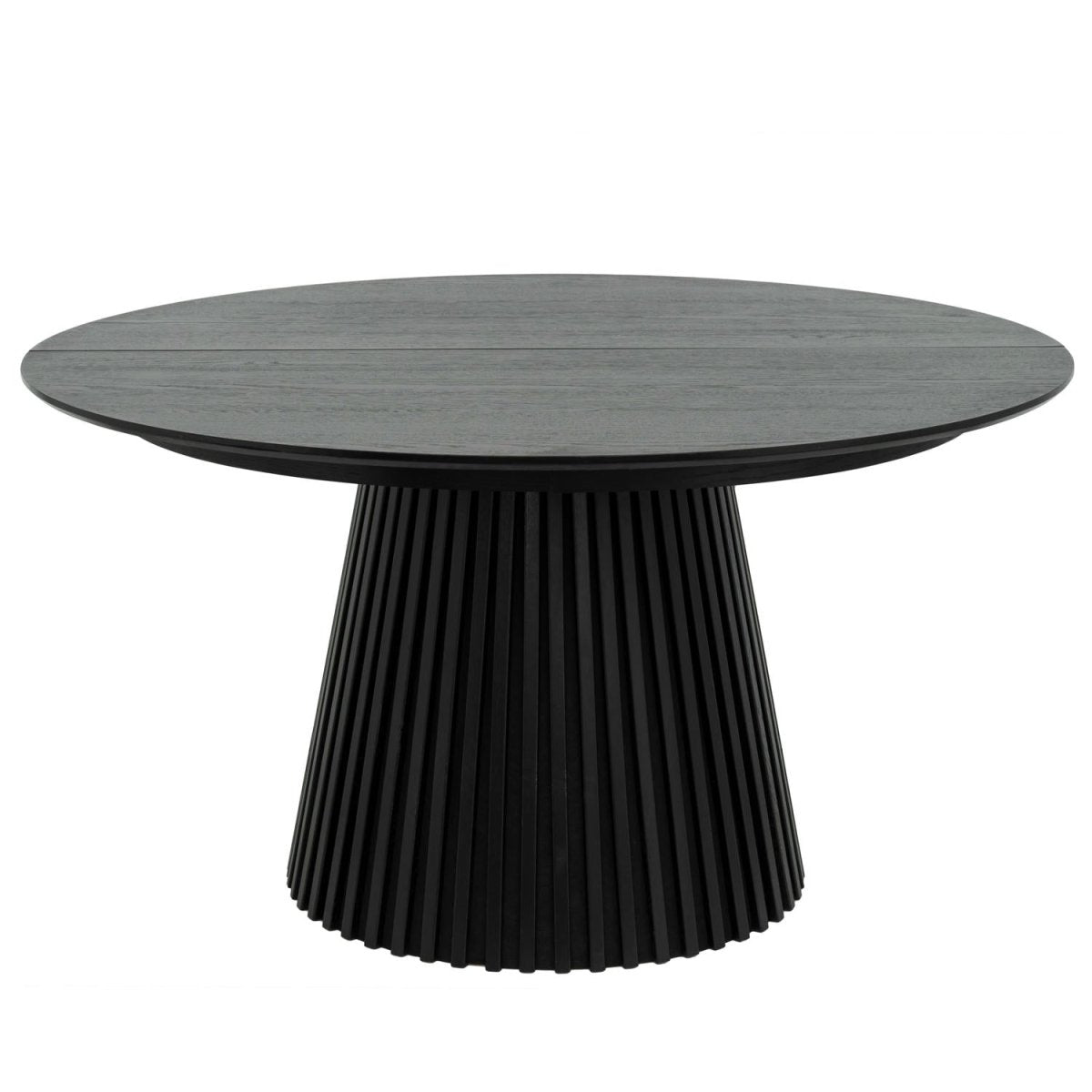 Svendborg Runder Esstisch ø140 cm – Ausziehbar bis 240 cm - Eiche Schwarz - FURNHOUSE