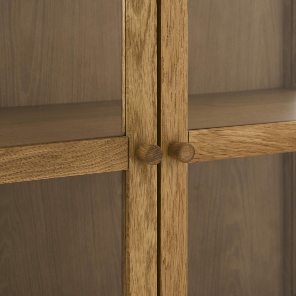 Svendborg Sideboard mit 4 Glastüren - 180 cm breit - Wildeiche Natur - FURNHOUSE