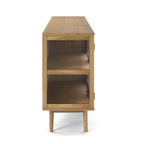 Svendborg Sideboard mit 4 Glastüren - 180 cm breit - Wildeiche Natur - FURNHOUSE