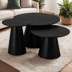 Tango Couchtisch Rund ø45 cm - Eiche Schwarz - FURNHOUSE