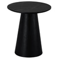Couchtisch Rund ø45 cm - Eiche Schwarz - FURNHOUSE