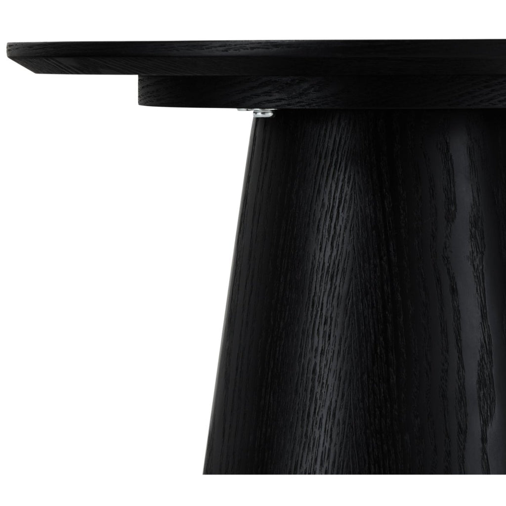 Tango Couchtisch Rund ø45 cm - Eiche Schwarz - FURNHOUSE