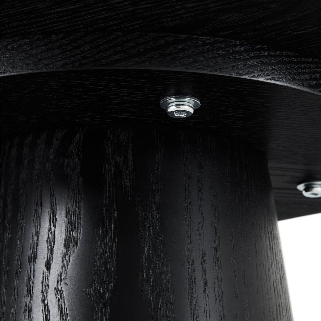 Tango Couchtisch Rund ø45 cm - Eiche Schwarz - FURNHOUSE