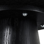 Tango Couchtisch Rund ø45 cm - Eiche Schwarz - FURNHOUSE