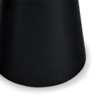 Couchtisch Rund ø45 cm - Marmoroptik Dunkelgrau - FURNHOUSE