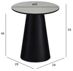 Tango Couchtisch Rund ø45 cm - Marmoroptik Hellgrau - FURNHOUSE