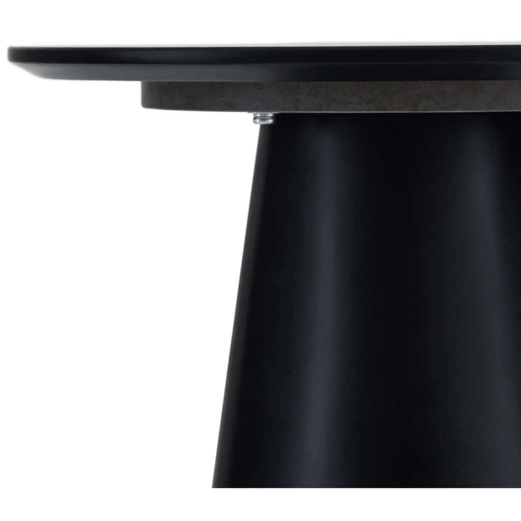 Tango Couchtisch Rund ø45 cm - Marmoroptik Hellgrau - FURNHOUSE