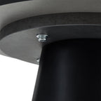 Tango Couchtisch Rund ø45 cm - Marmoroptik Hellgrau - FURNHOUSE