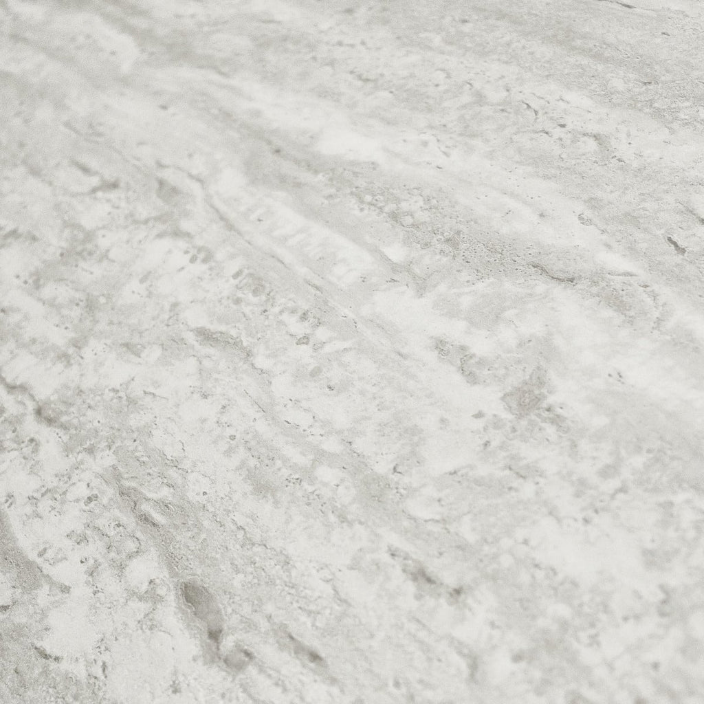 Tango Couchtisch Rund ø45 cm - Travertine-Optik Grau - FURNHOUSE