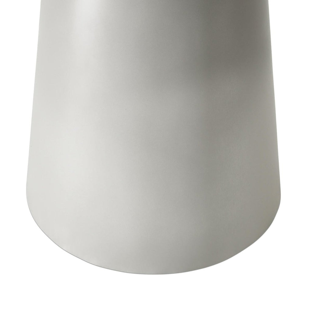 Tango Couchtisch Rund ø45 cm - Travertine-Optik Grau - FURNHOUSE