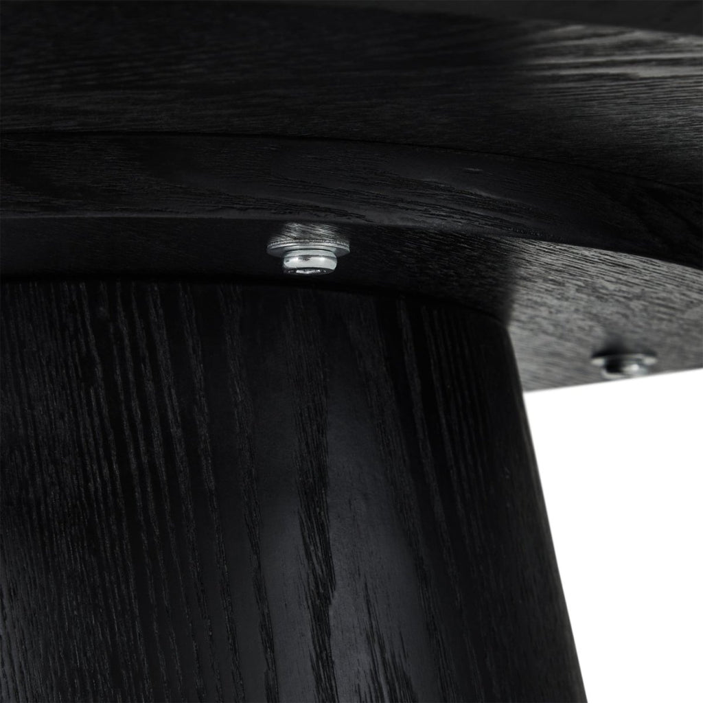 Tango Couchtisch Rund ø60 cm - Eiche Schwarz - FURNHOUSE