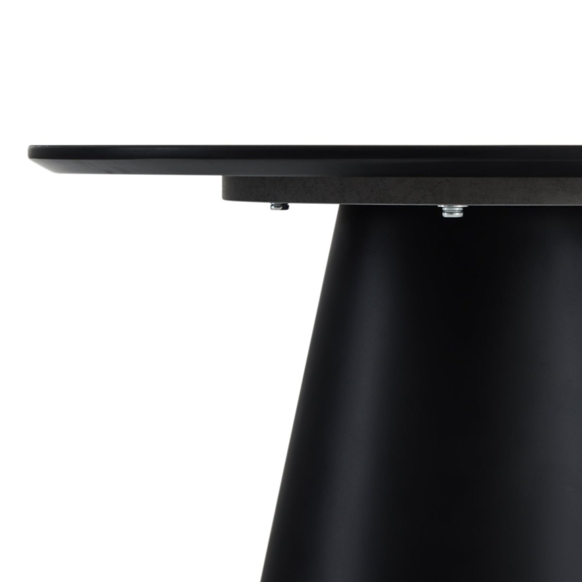 Tango Couchtisch Rund ø60 cm - Marmoroptik Dunkelgrau - FURNHOUSE