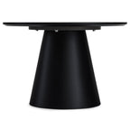 Tango Couchtisch Rund ø60 cm - Marmoroptik Dunkelgrau - FURNHOUSE