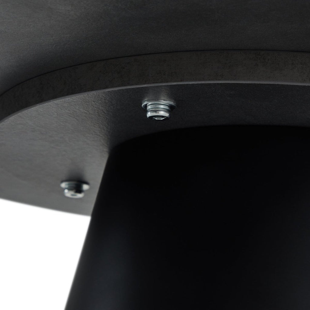 Tango Couchtisch Rund ø60 cm - Marmoroptik Dunkelgrau - FURNHOUSE