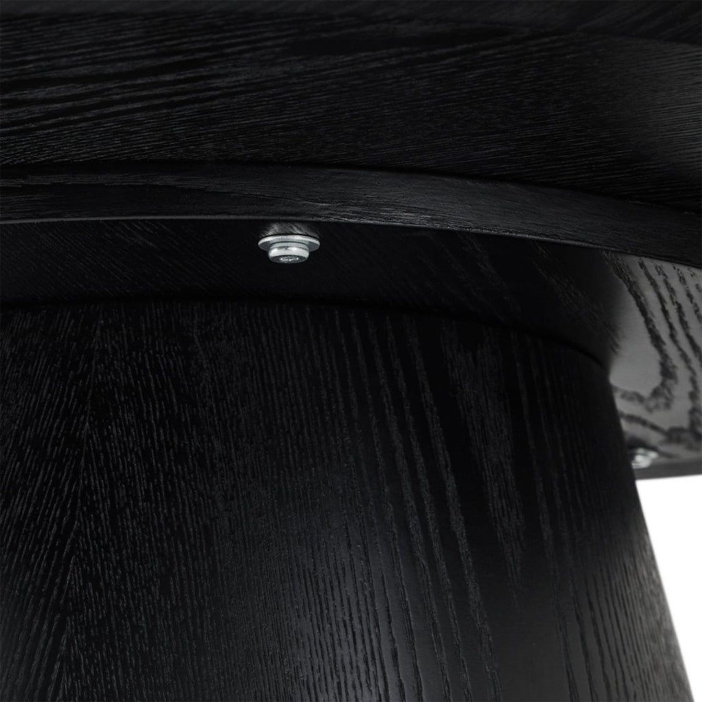 Tango Couchtisch Rund ø80 cm - Eiche Schwarz - FURNHOUSE