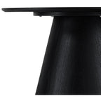 Tango Couchtisch Rund ø80 cm - Eiche Schwarz - FURNHOUSE