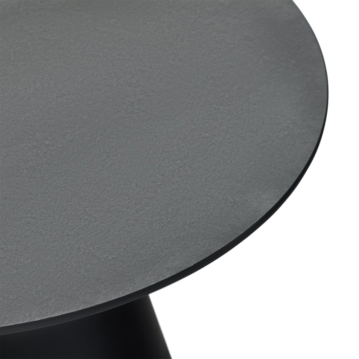 Tango Couchtisch Rund ø80 cm - Marmoroptik Dunkelgrau - FURNHOUSE