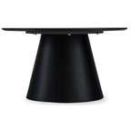 Tango Couchtisch Rund ø80 cm - Marmoroptik Dunkelgrau - FURNHOUSE