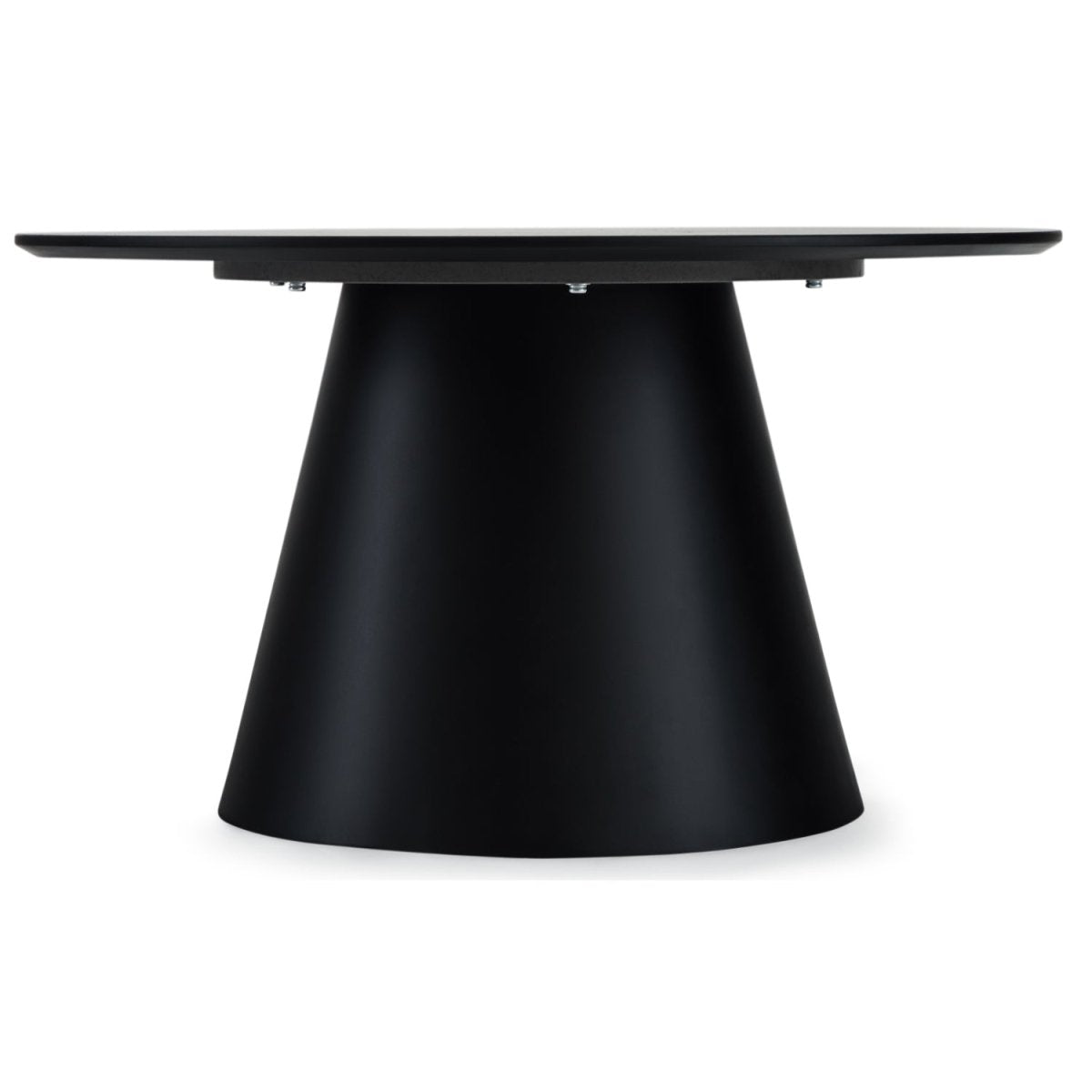 Tango Couchtisch Rund ø80 cm - Marmoroptik Dunkelgrau - FURNHOUSE