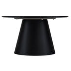 Couchtisch Rund ø80 cm - Marmoroptik Hellgrau - FURNHOUSE