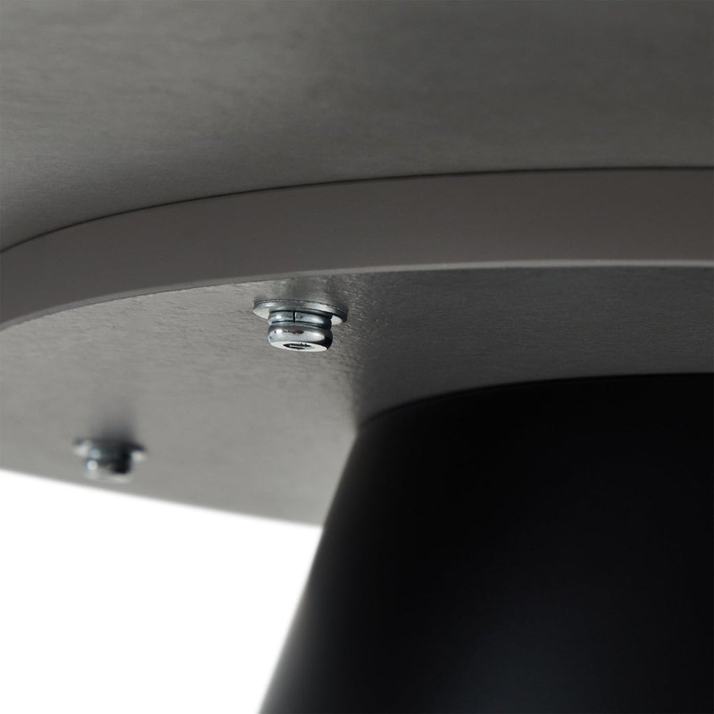 Couchtisch Rund ø80 cm - Marmoroptik Hellgrau - FURNHOUSE