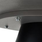 Couchtisch Rund ø80 cm - Marmoroptik Hellgrau - FURNHOUSE