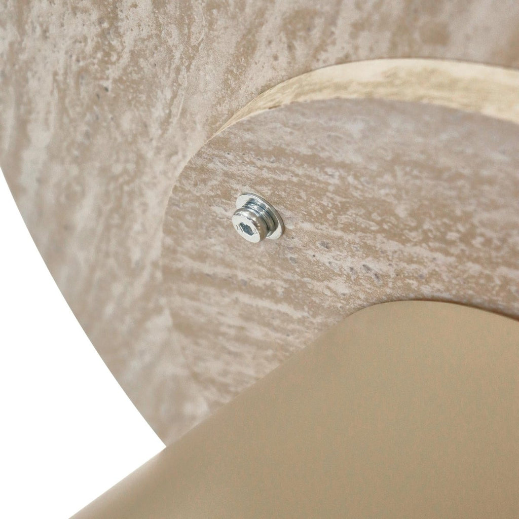 Tango Couchtisch Rund ø80 cm - Travertine-Optik Beige - FURNHOUSE