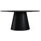 Tango Ovaler Esstisch 160x90 cm - Eiche Schwarz - FURNHOUSE