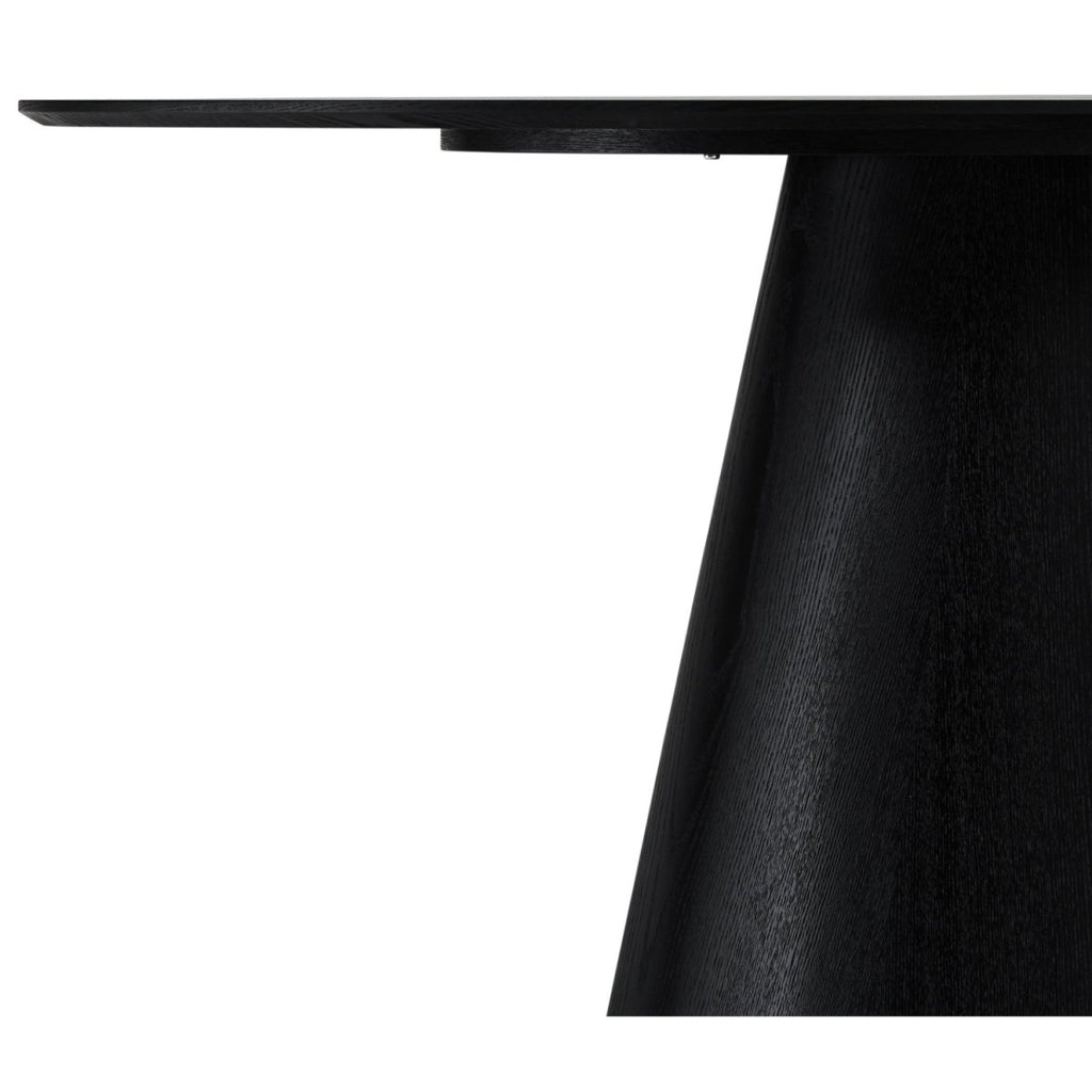 Tango Ovaler Esstisch 160x90 cm - Eiche Schwarz - FURNHOUSE