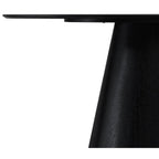 Tango Ovaler Esstisch 160x90 cm - Eiche Schwarz - FURNHOUSE