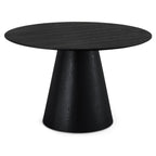 Tango Runder Esstisch ø120 cm - Eiche Schwarz - FURNHOUSE