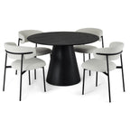 Tango Runder Esstisch ø120 cm - Eiche Schwarz - FURNHOUSE