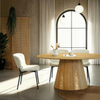 Teddy Esszimmerstühle 2er Set - Bouclé-Stoff Weiß - FURNHOUSE