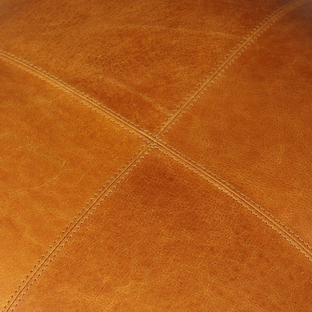 Tenna Pouf 50x50x45 cm - Cognacbraun - FURNHOUSE
