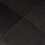 Pouf Tenna 50 × 50 × 45 cm - Echtleder Schwarz - FURNHOUSE
