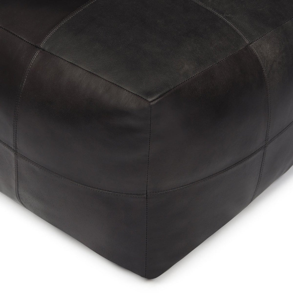 Tenna Pouf 50x50x45 cm - Schwarz - FURNHOUSE