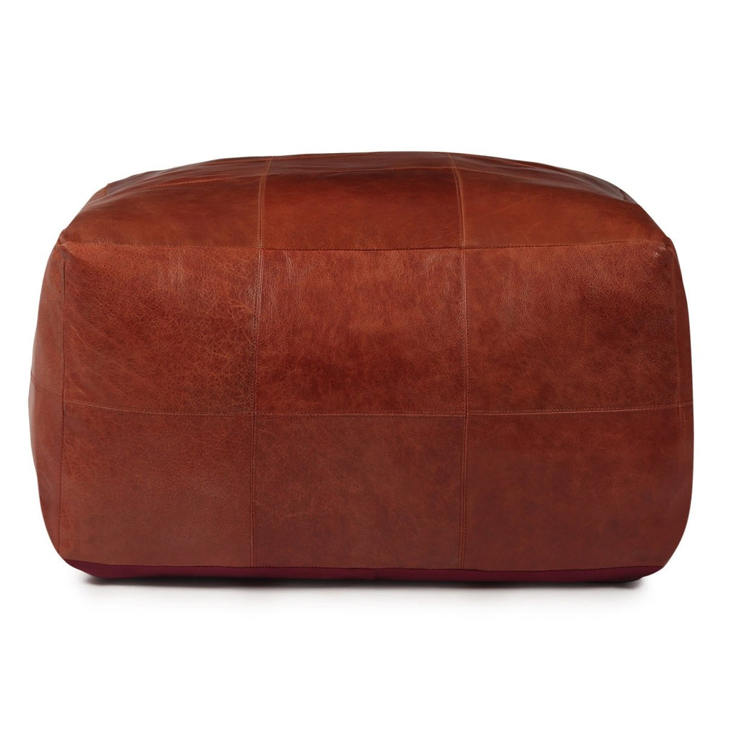 Tenna Pouf 60x60x45 cm - Braun - FURNHOUSE