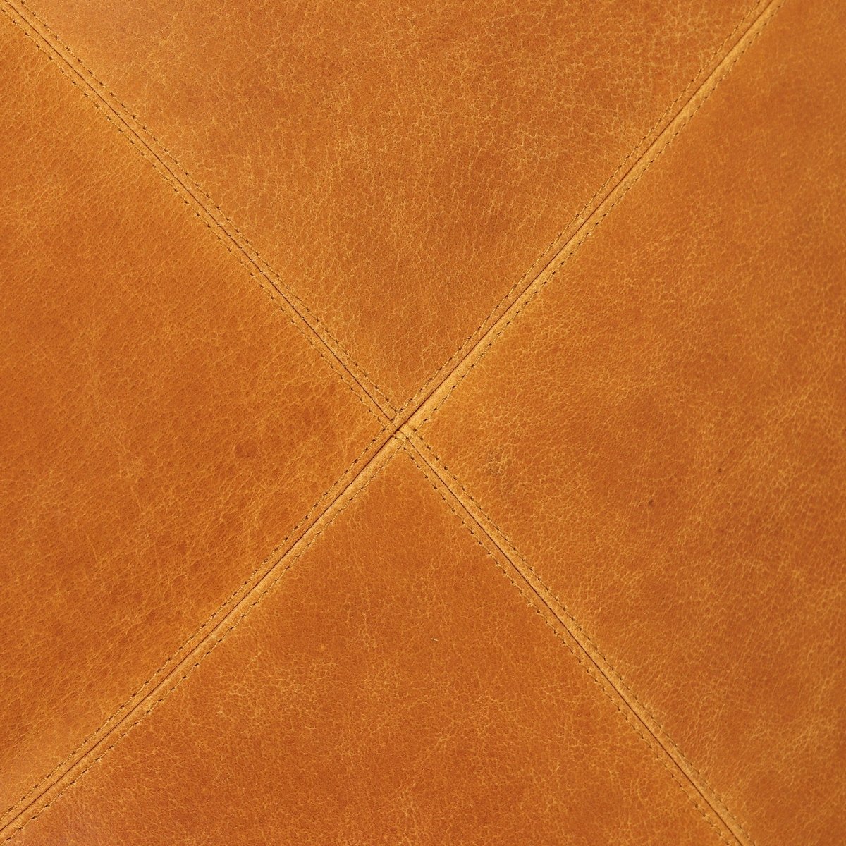 Tenna Pouf 60x60x45 cm - Cognacbraun - FURNHOUSE