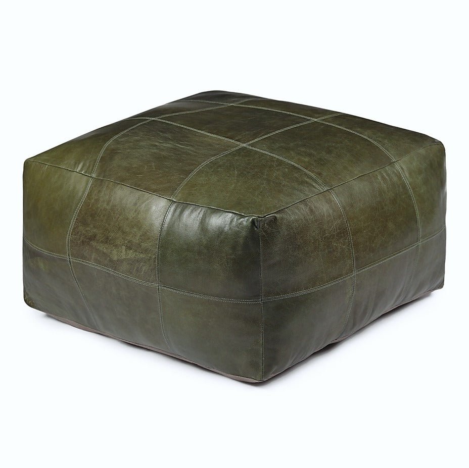 Tenna Pouf 60x60x45 cm - Olivgrün - FURNHOUSE