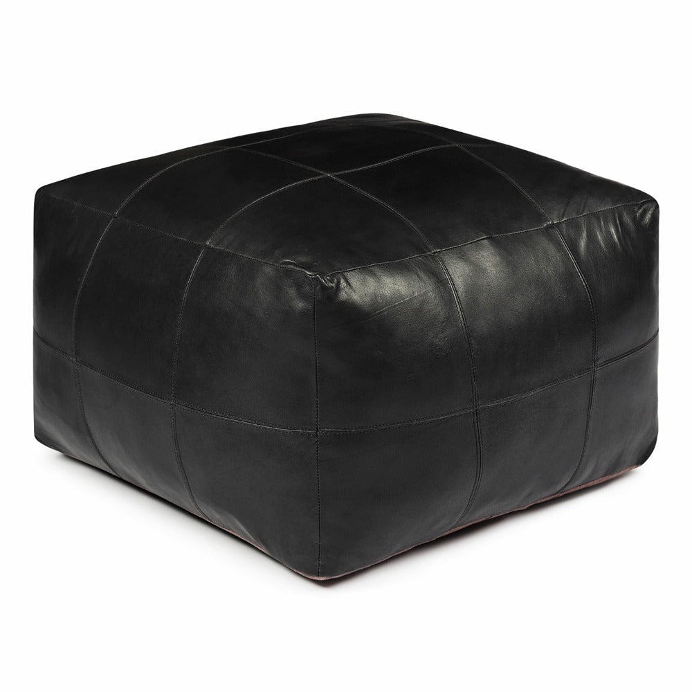 Tenna Pouf 60x60x45 cm - Schwarz - FURNHOUSE