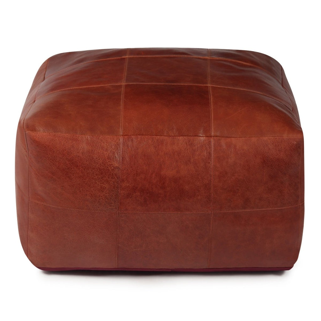 Tenna Pouf 75x75x45 cm - Braun - FURNHOUSE