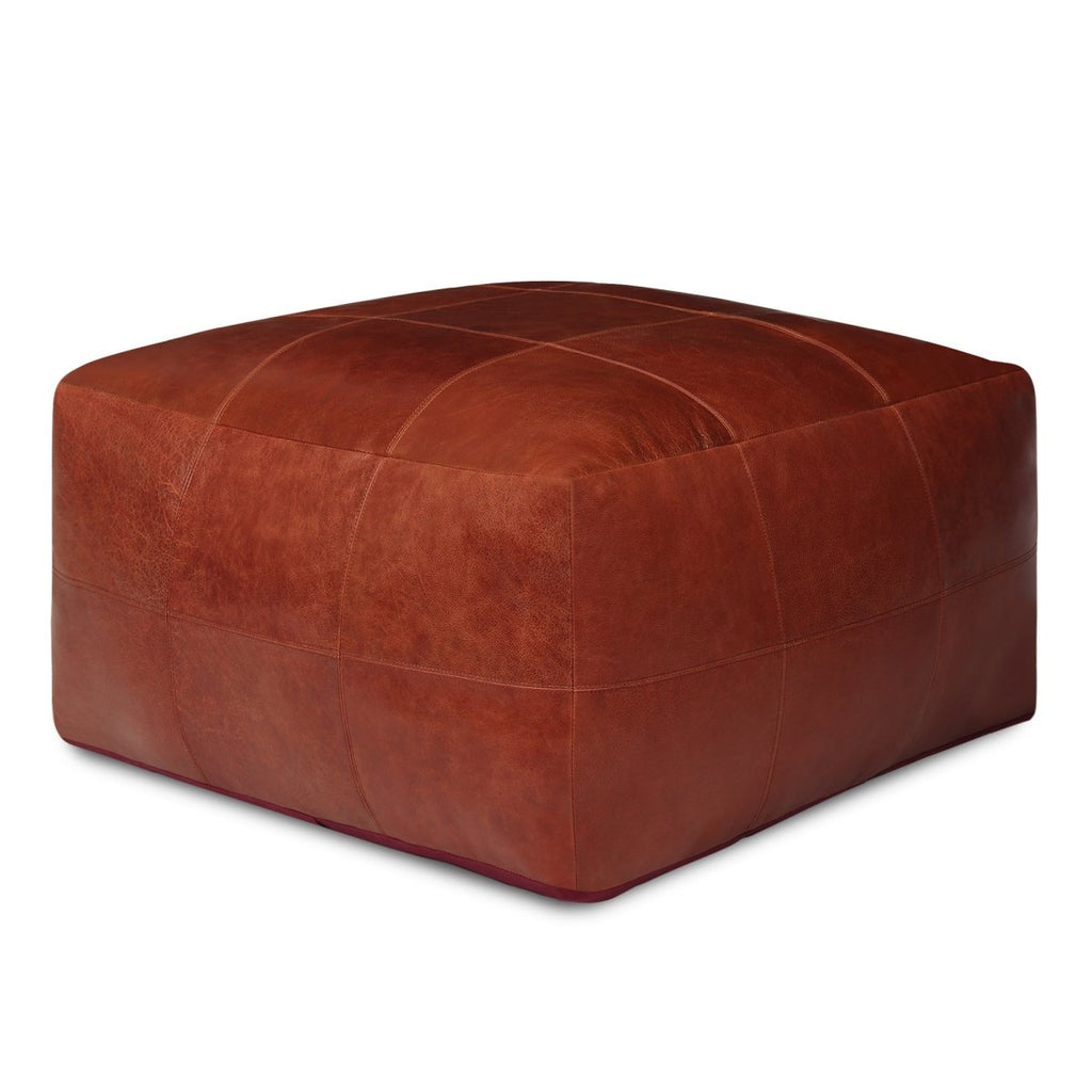 Tenna Pouf 75x75x45 cm - Braun - FURNHOUSE