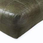 Tenna Pouf 75x75x45 cm - Olivgrün - FURNHOUSE