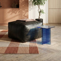 Tenna Pouf 75x75x45 cm - Schwarz - FURNHOUSE
