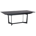 Ausziehbarer Esstisch Tokyo 200–250 cm Eiche Schwarz - FURNHOUSE