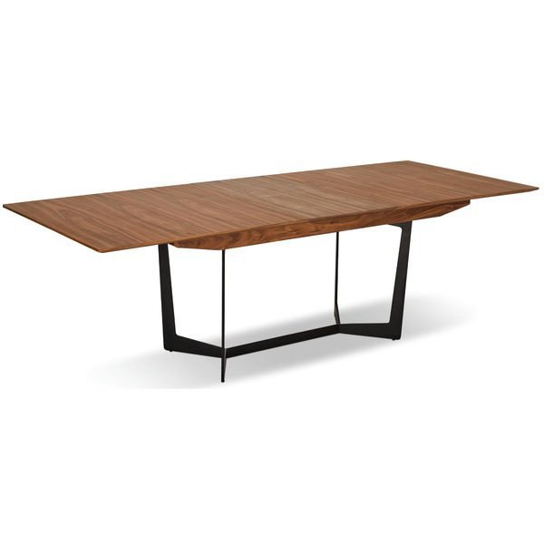 Tokyo Rechteckiger Esstisch 200x100 cm - Ausziehbar bis 250 cm - Walnuss Braun - FURNHOUSE