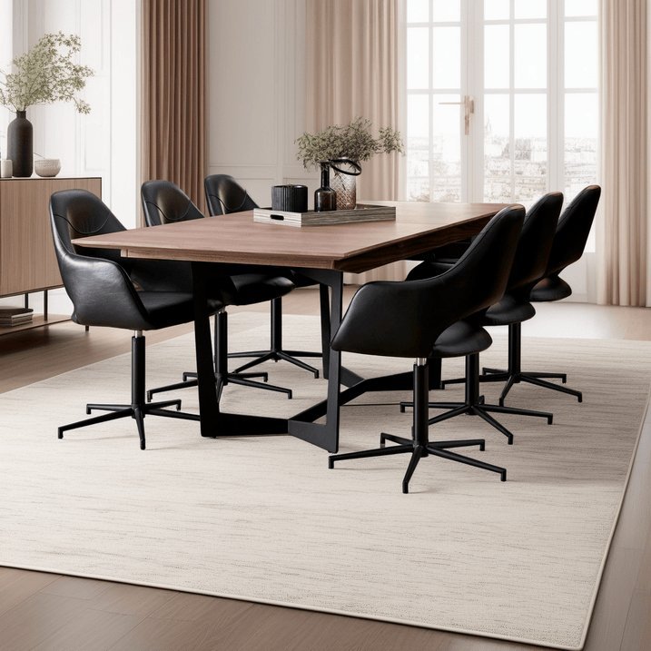 Tokyo Rechteckiger Esstisch 200x100 cm - Ausziehbar bis 250 cm - Walnuss Braun - FURNHOUSE